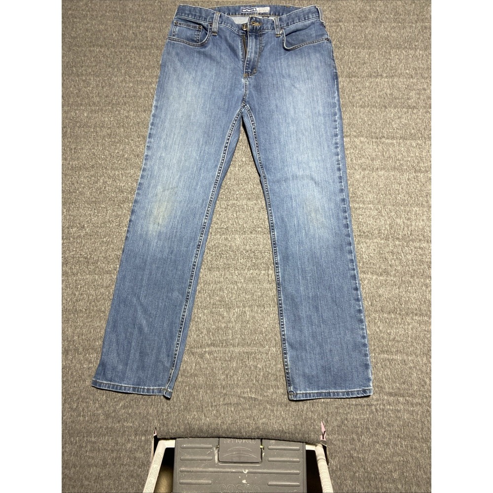 Carhartt Rugged Flex Relaxed Fit Jeans Mens 34x32 Blue 5-Pocket BD2804-M Denim